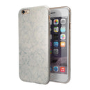 Stained Blue Damask Pattern iPhone 6/6s or 6/6s Plus 2-Piece Hybrid INK-Fuzed Case