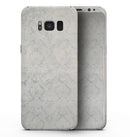 Stained Blue Damask Pattern - Samsung Galaxy S8 Full-Body Skin Kit