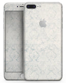 Stained Blue Damask Pattern - Skin-kit for the iPhone 8 or 8 Plus