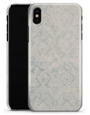 Stained Blue Damask Pattern - iPhone X Clipit Case