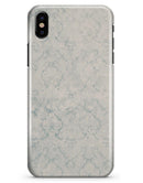 Stained Blue Damask Pattern - iPhone X Clipit Case