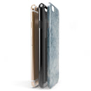Stained Faded Blue Damask Pattern iPhone 6/6s or 6/6s Plus 2-Piece Hybrid INK-Fuzed Case