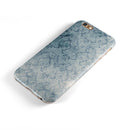 Stained Faded Blue Damask Pattern iPhone 6/6s or 6/6s Plus 2-Piece Hybrid INK-Fuzed Case