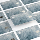 Stained Faded Blue Damask Pattern - Premium Protective Decal Skin-Kit for the Apple Credit Card