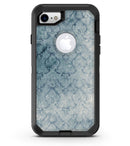 Stained Faded Blue Damask Pattern - iPhone 7 or 8 OtterBox Case & Skin Kits
