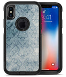 Stained Faded Blue Damask Pattern - iPhone X OtterBox Case & Skin Kits