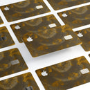 Stained Gold and Gray Circles  - Premium Protective Decal Skin-Kit for the Apple Credit Card