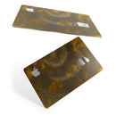 Stained Gold and Gray Circles  - Premium Protective Decal Skin-Kit for the Apple Credit Card