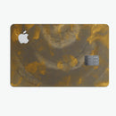 Stained Gold and Gray Circles  - Premium Protective Decal Skin-Kit for the Apple Credit Card