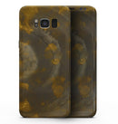Stained Gold and Gray Circles  - Samsung Galaxy S8 Full-Body Skin Kit