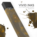 Stained Gold and Gray Circles  - Premium Decal Protective Skin-Wrap Sticker compatible with the Juul Labs vaping device