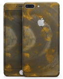 Stained Gold and Gray Circles  - Skin-kit for the iPhone 8 or 8 Plus
