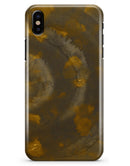Stained Gold and Gray Circles  - iPhone X Clipit Case