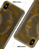 Stained Gold and Gray Circles  - iPhone X Clipit Case