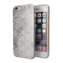Stained Gray Damask Pattern iPhone 6/6s or 6/6s Plus 2-Piece Hybrid INK-Fuzed Case