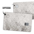 Stained Gray Damask Pattern - Premium Protective Decal Skin-Kit for the Apple Credit Card