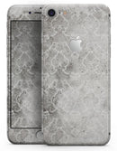 Stained Gray Damask Pattern - Skin-kit for the iPhone 8 or 8 Plus