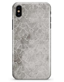 Stained Gray Damask Pattern - iPhone X Clipit Case