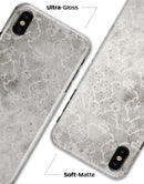 Stained Gray Damask Pattern - iPhone X Clipit Case