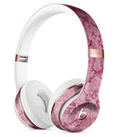 Stained Magenta Damask Pattern Full-Body Skin Kit for the Beats by Dre Solo 3 Wireless Headphones