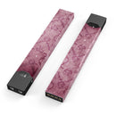 Stained Magenta Damask Pattern - Premium Decal Protective Skin-Wrap Sticker compatible with the Juul Labs vaping device