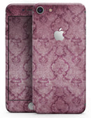 Stained Magenta Damask Pattern - Skin-kit for the iPhone 8 or 8 Plus