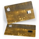 Stained Watercolor with Gold Specks - Premium Protective Decal Skin-Kit for the Apple Credit Card