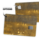 Stained Watercolor with Gold Specks - Premium Protective Decal Skin-Kit for the Apple Credit Card
