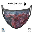 Star Burst V1 - Made in USA Mouth Cover Unisex Anti-Dust Cotton Blend Reusable & Washable Face Mask with Adjustable Sizing for Adult or Child