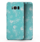 Stenciled Feather Pattern - Samsung Galaxy S8 Full-Body Skin Kit