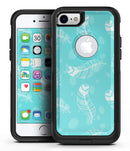 Stenciled Feather Pattern - iPhone 7 or 8 OtterBox Case & Skin Kits