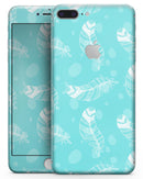 Stenciled Feather Pattern - Skin-kit for the iPhone 8 or 8 Plus