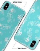 Stenciled Feather Pattern - iPhone X Clipit Case