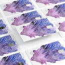 Stenciled Watercolor Evergreen Tree - Premium Protective Decal Skin-Kit for the Apple Credit Card