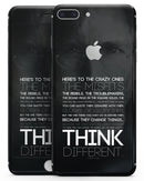 Steve Jobs Tribute | Think Different - iPhone Skin Kit