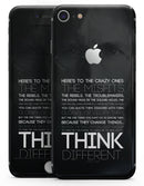 Steve Jobs Tribute | Think Different - iPhone Skin Kit