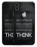 Steve Jobs Tribute | Think Different - iPhone Skin Kit
