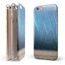 Strachted Blue and Gold iPhone 6/6s or 6/6s Plus 2-Piece Hybrid INK-Fuzed Case