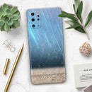 Strachted Blue and Gold - Premium Vinyl Skin Decal for Samsung Galaxy S25 Ultra, S24, S23, S22 & All Galaxy S Models