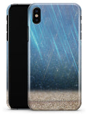 Strachted Blue and Gold - iPhone X Clipit Case