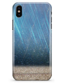 Strachted Blue and Gold - iPhone X Clipit Case