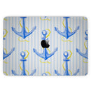 MacBook Pro with Touch Bar Skin Kit - Striped_Blue_and_Gold_Watercolor_Anchor-MacBook_13_Touch_V3.jpg?