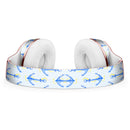 Striped Blue and Gold Watercolor Anchor Full-Body Skin Kit for the Beats by Dre Solo 3 Wireless Headphones