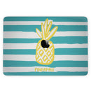 MacBook Pro with Touch Bar Skin Kit - Striped_Mint_and_Gold_Pineapple-MacBook_13_Touch_V3.jpg?