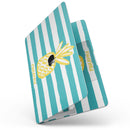 MacBook Pro with Touch Bar Skin Kit - Striped_Mint_and_Gold_Pineapple-MacBook_13_Touch_V7.jpg?