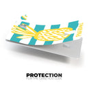 Striped Mint and Gold Pineapple - Premium Protective Decal Skin-Kit for the Apple Credit Card