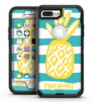 Striped Mint and Gold Pineapple - iPhone 7 Plus/8 Plus OtterBox Case & Skin Kits