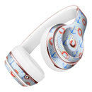 Striped Watercolor Nautical Blue and Pink Full-Body Skin Kit for the Beats by Dre Solo 3 Wireless Headphones