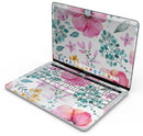 Subtle Watercolor Pink Floral - Skin Decal Wrap Kit Compatible with the Apple MacBook Pro, Pro with Touch Bar or Air (11", 12", 13", 15" & 16" - All Versions Available)