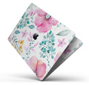 Subtle Watercolor Pink Floral - Skin Decal Wrap Kit Compatible with the Apple MacBook Pro, Pro with Touch Bar or Air (11", 12", 13", 15" & 16" - All Versions Available)